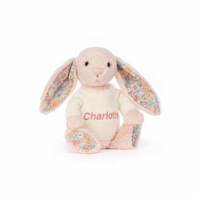 Jellycat Blossom Blush Konijn with Cream Jumper | SZ5231094